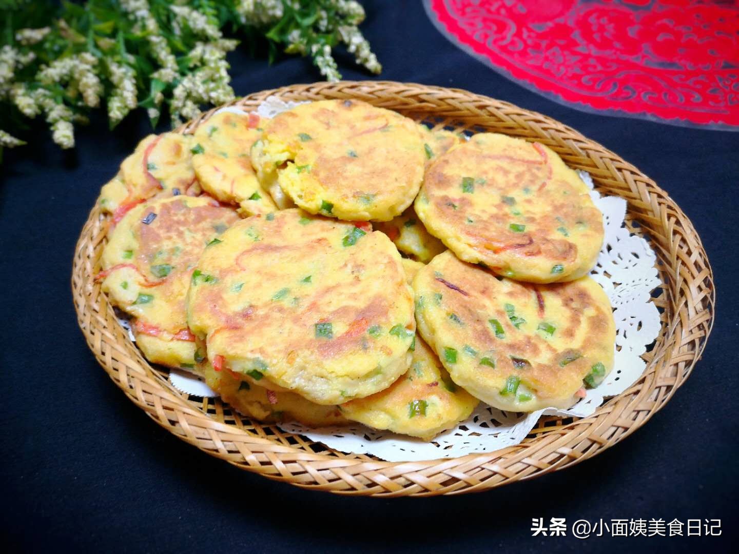 手不沾面全麦发面饼,手不沾面蔬菜饼的做法