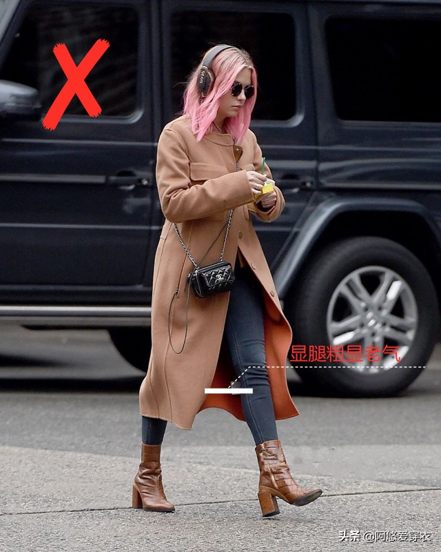 穿大衣配阔腿牛仔裤好看吗,大衣搭配细腿裤好看吗