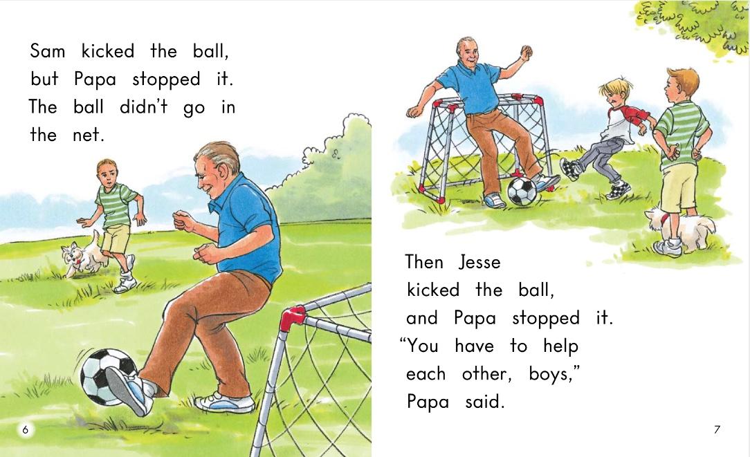 英语绘本theroundball,足球赛的英语绘本