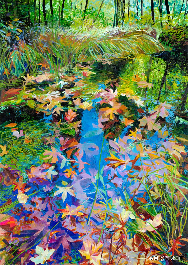 美国艺术家艾伦·迪特布兰特魔法森林的叶子沙沙作响