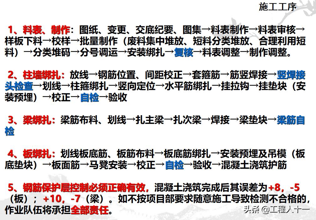 钢筋绑扎注意质量控制事项,钢筋工绑扎钢筋缺陷问题