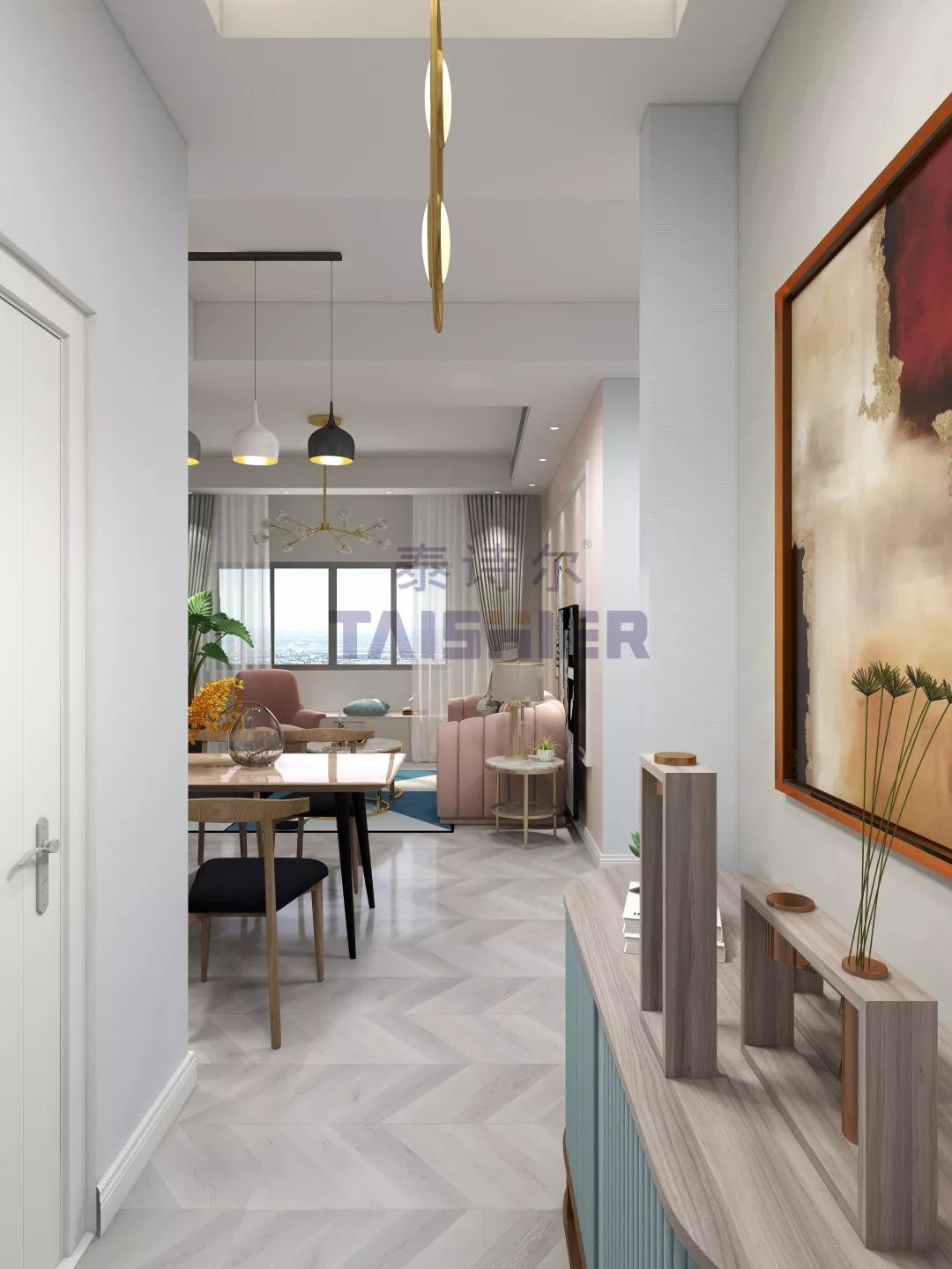 福州阳光城翡丽湾72平装修效果图,阳光城翡丽湾74平户型图