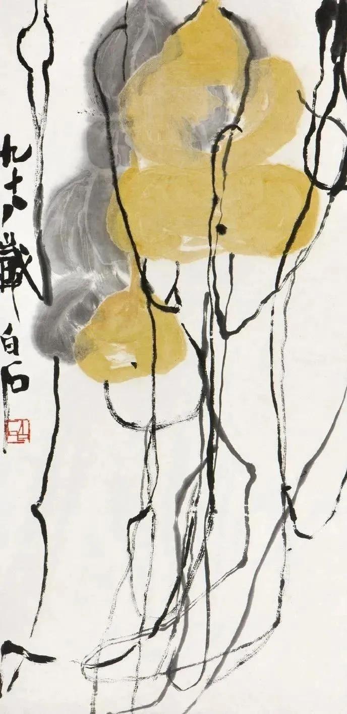 齐白石葫芦精品图片,齐白石画葫芦作品欣赏