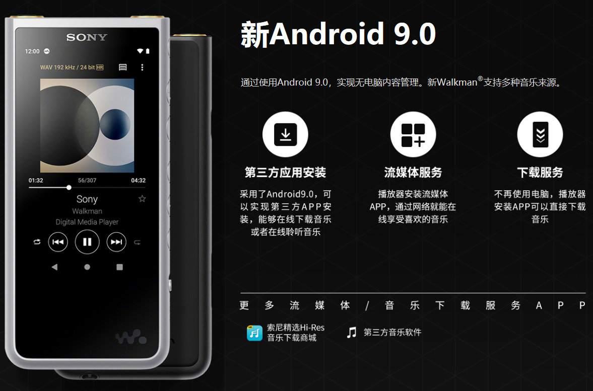 索尼walkmannwz-f88,索尼walkmannw-zx300a播放器