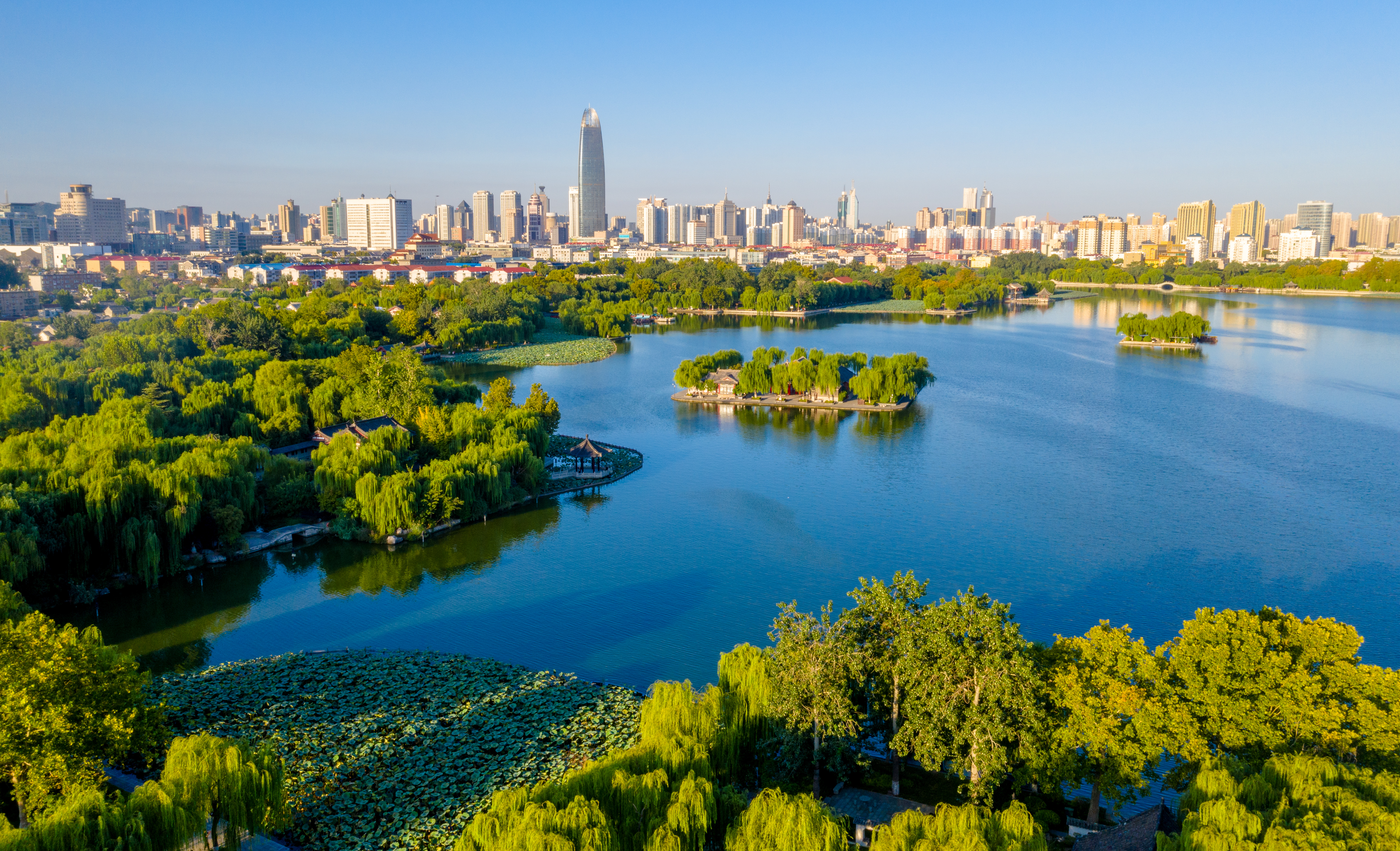 大明湖游船购票50元路线,大明湖豪华游船