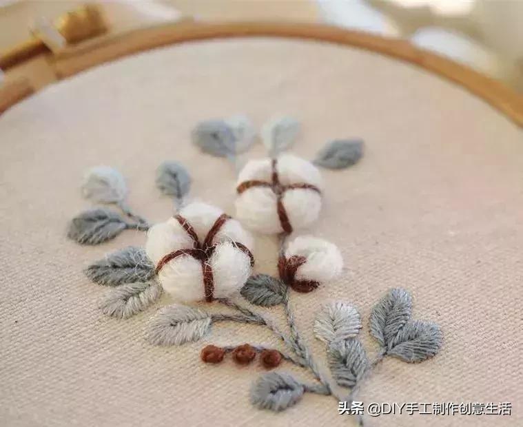 白线的刺绣,白线刺绣针法