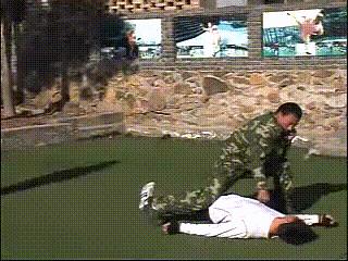 擒拿格斗一招制敌示范教学,一招必杀格斗术教学gif演示