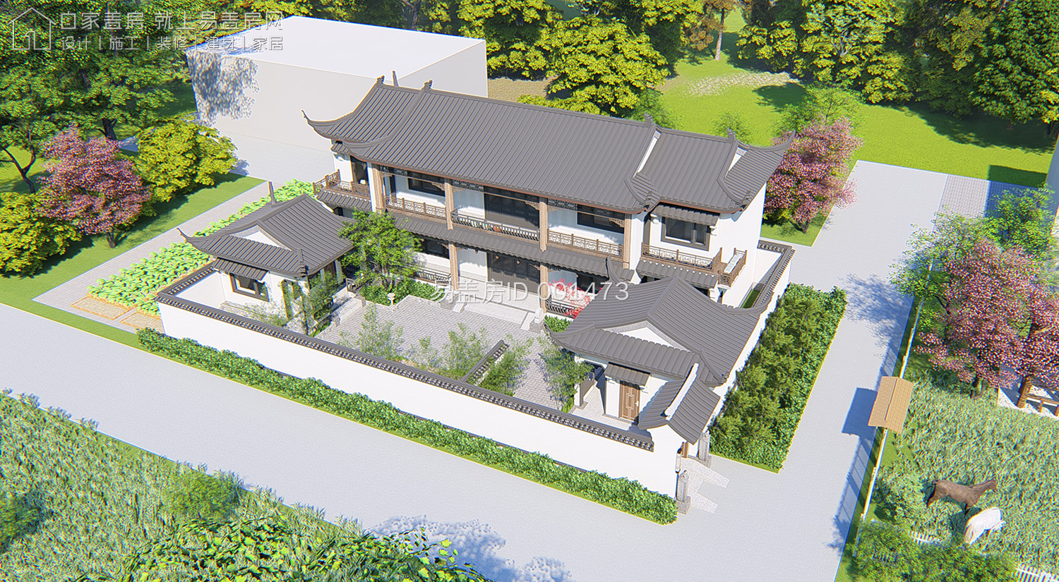 20套最全中式四合院大全,最经典的中式两层四合院