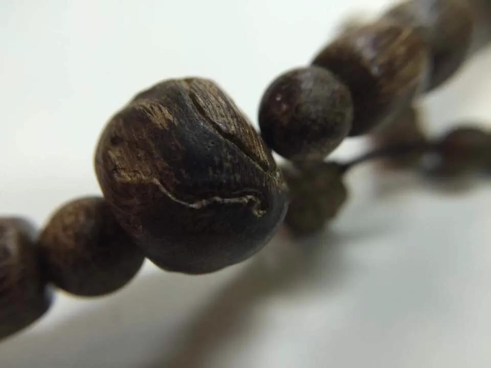 富森红土黄油桶形念珠