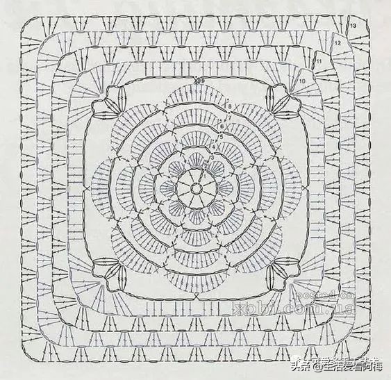 独一无二的抱枕套钩织教程,枕头套毛线钩织教程视频