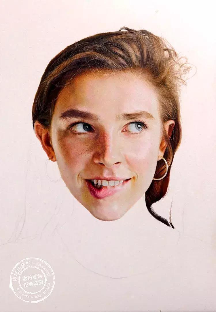 惊艳的彩铅画兔子,惊艳唯美的彩铅画