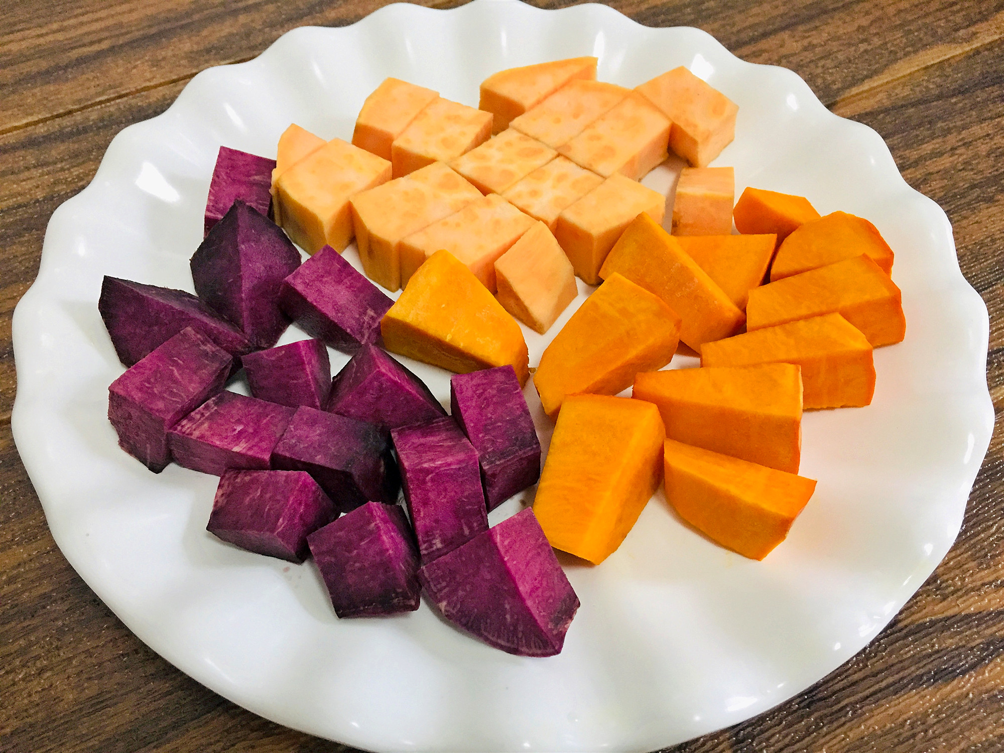 三色芋圆做法教程糯米粉,三色芋圆做法不用木薯粉