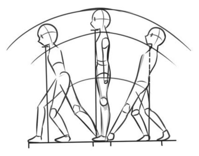 坐姿画动作技巧,如何画站立姿势