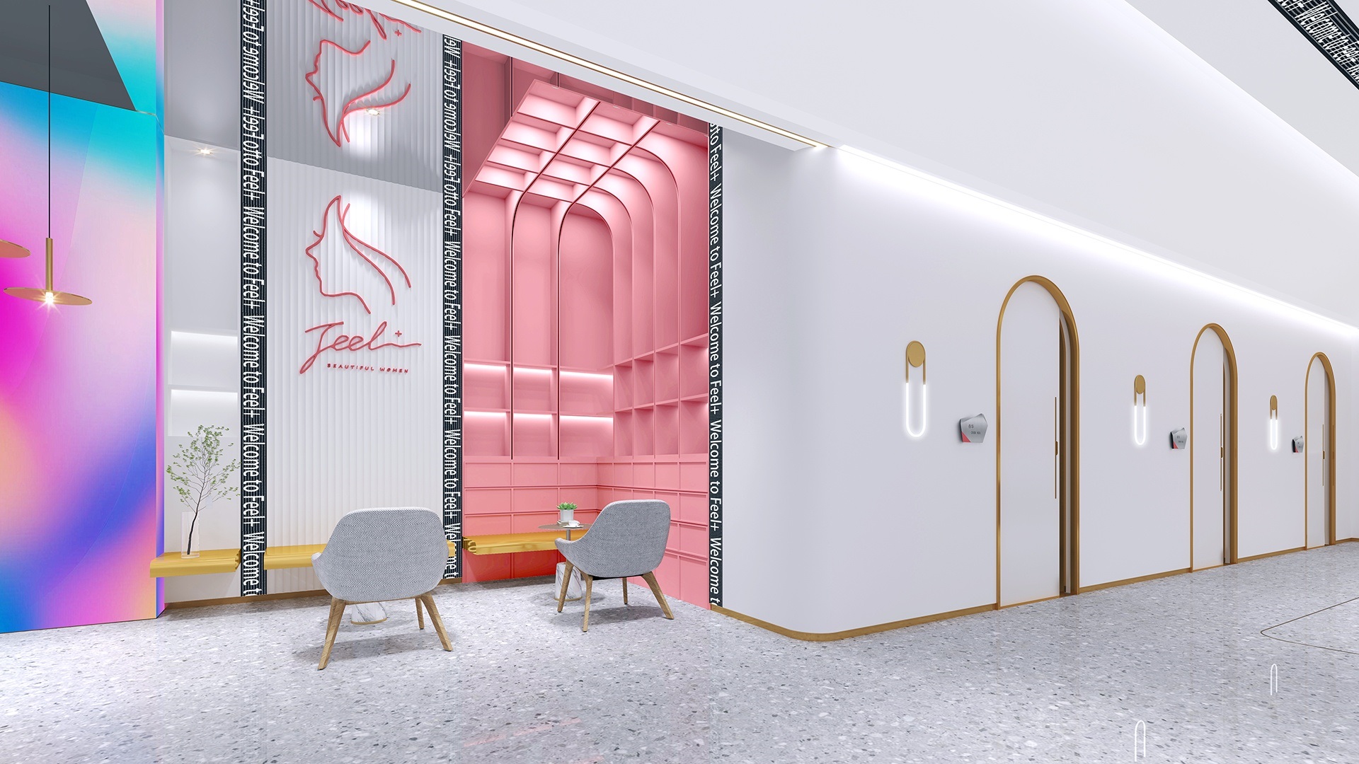 皮肤管理中心设计色调案例,128皮肤