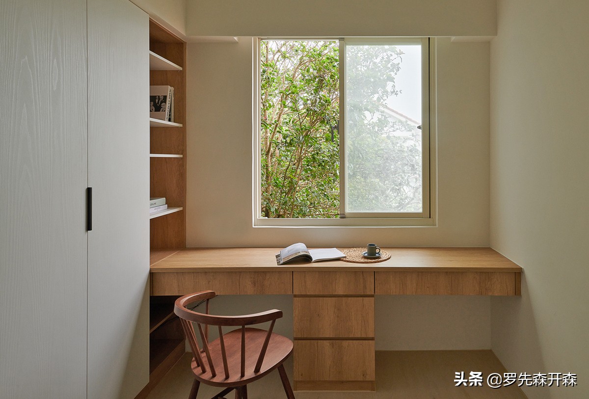 冉冉自如的慢山生活！44坪清新木质透天宅-青月草禾空间设计