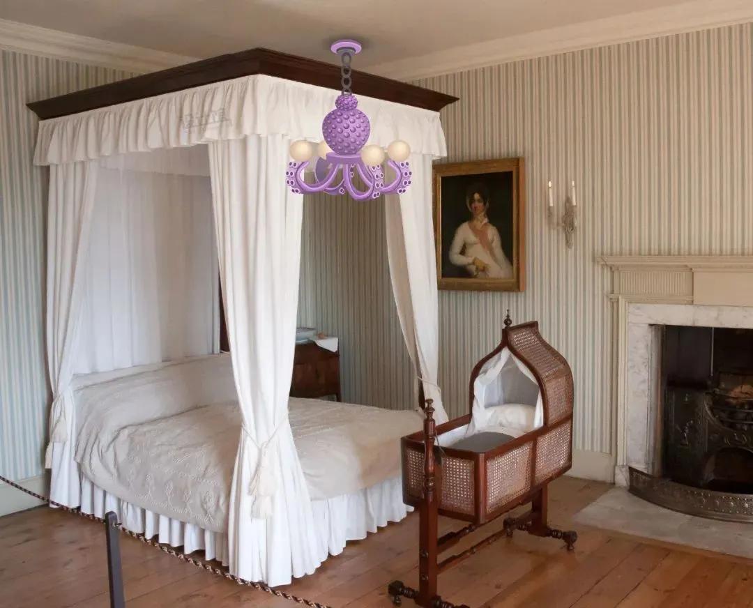 家里吊灯卧室灯客厅灯,老婆在卧室装声控灯