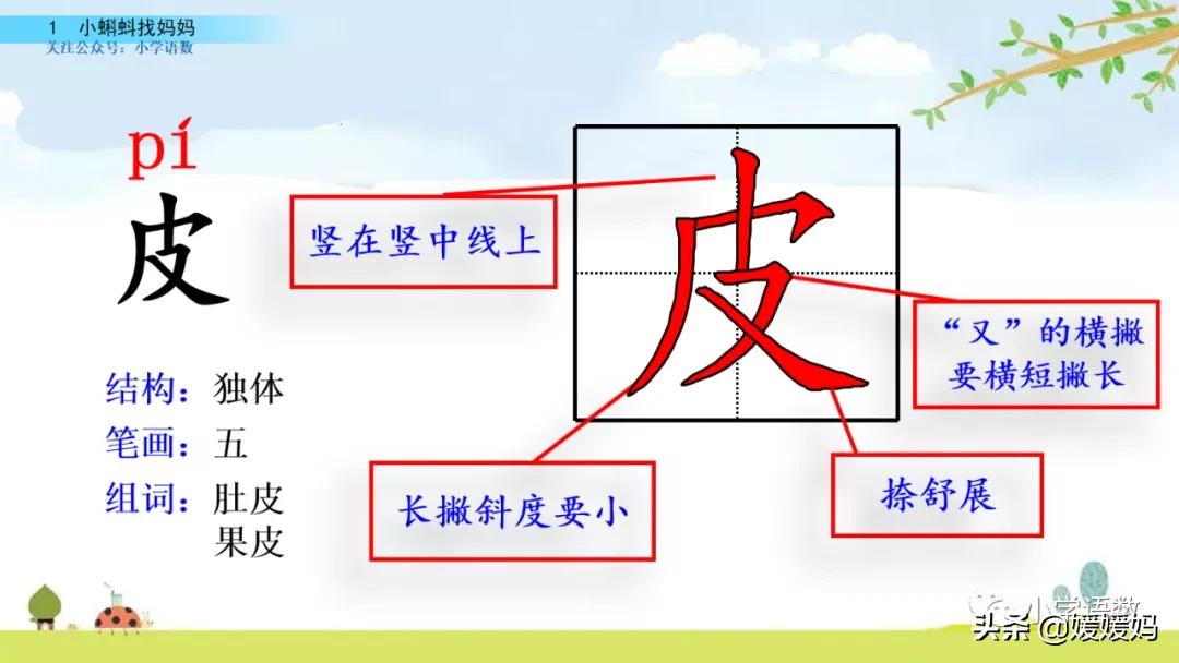 二年级上册小蝌蚪找妈妈听写词语,朗读二年级上册语文小蝌蚪找妈妈