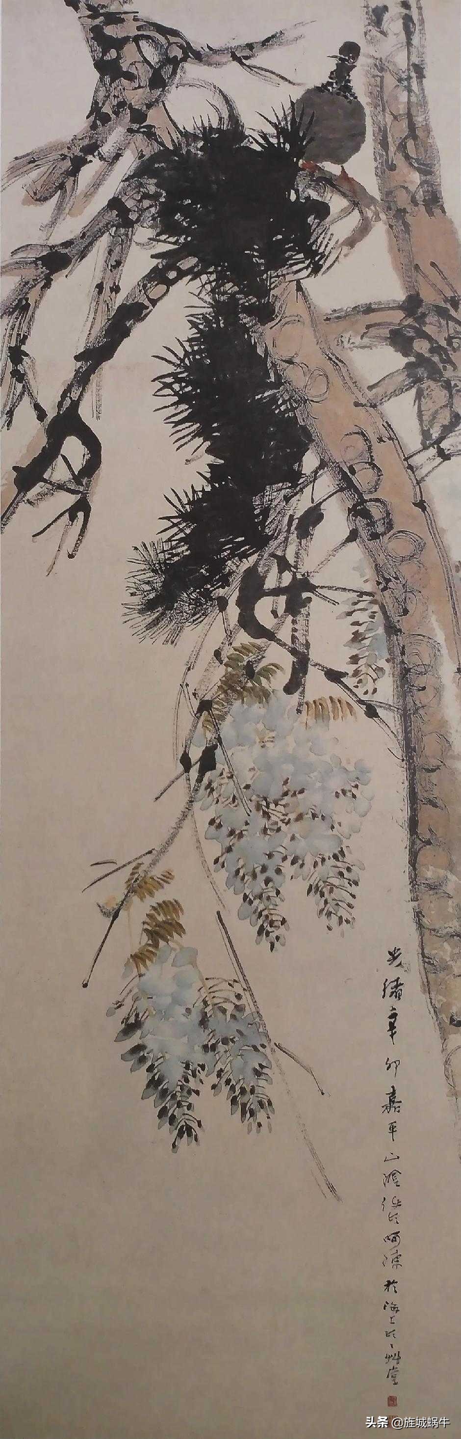 他以笔墨捕捉迎风腾飞的鸟雀、轻灵鲜活的花蕾