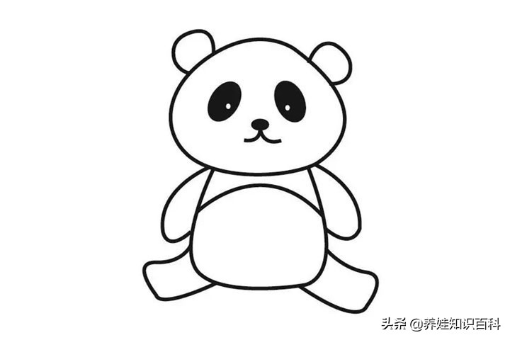 熊猫怎么画一年级又可爱又好看,熊猫怎么画儿童