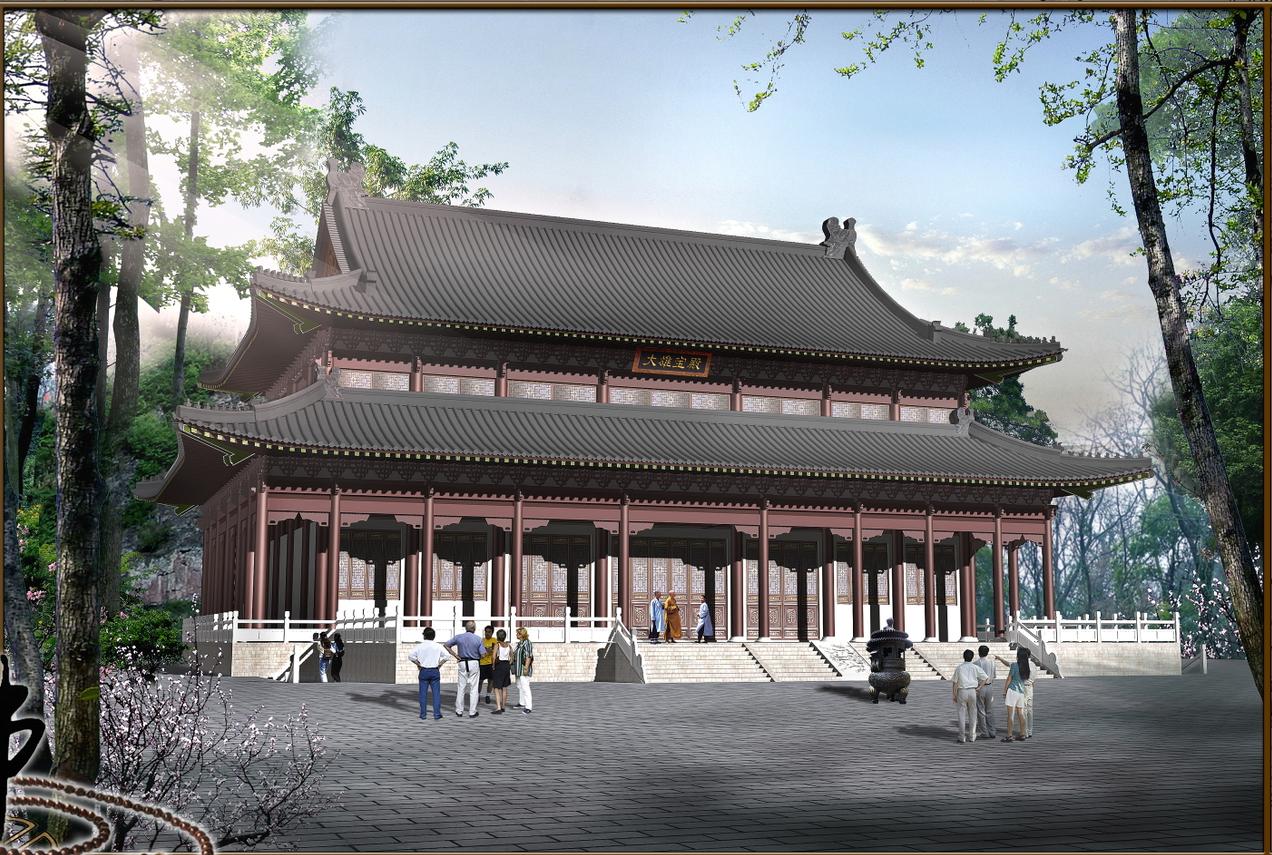 寺庙殿堂构造图片,寺院殿堂简介