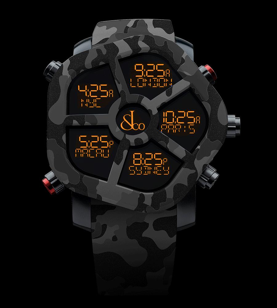 腕表融汇精湛制表技艺,杰克宝玫瑰金黑水晶腕表