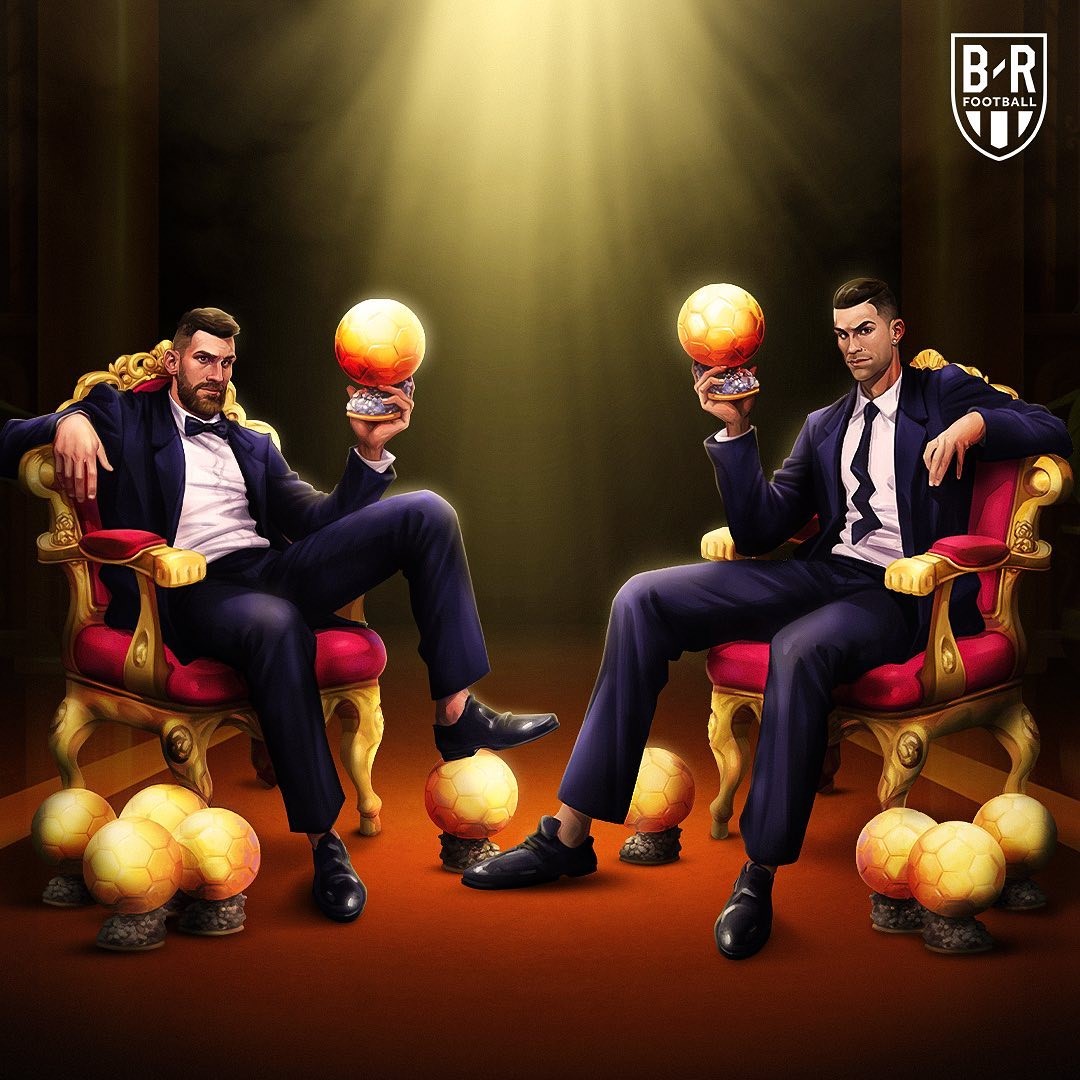 内马尔得知梅西金球,梅西给内马尔拿金球