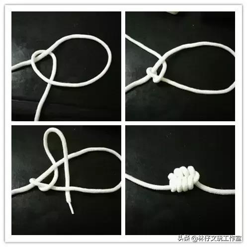 佛珠手串中间绳结打法,小佛珠手串怎么穿绳打结