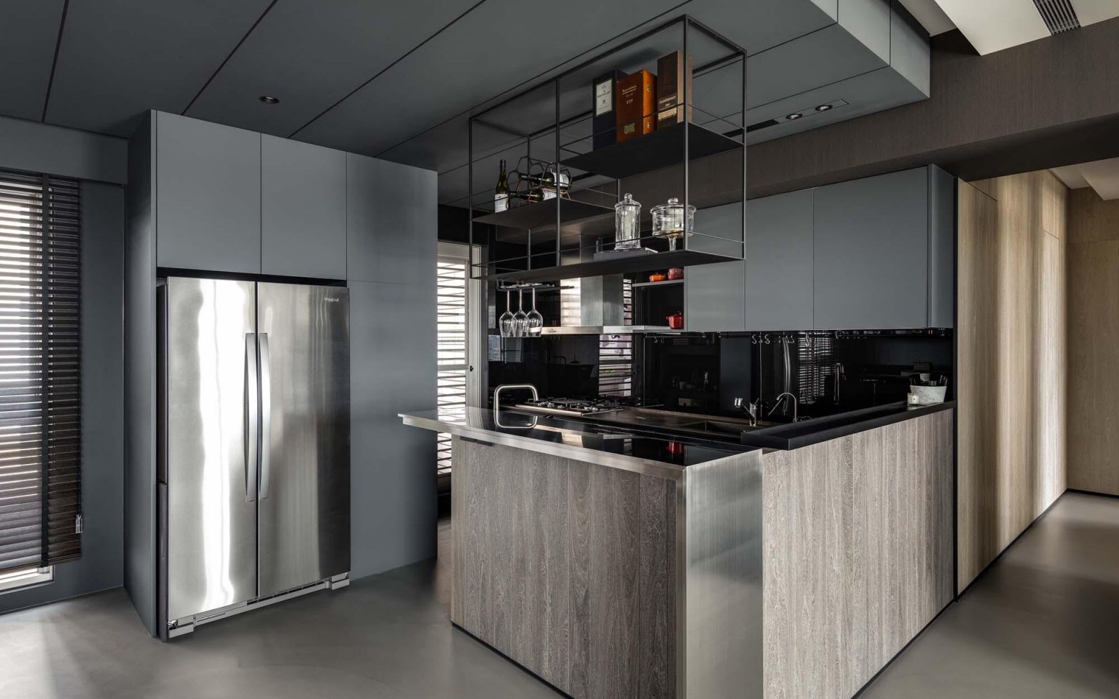 三房一厅的全屋定制柜子设计风格,三室两卫装修柜子效果图现代简约