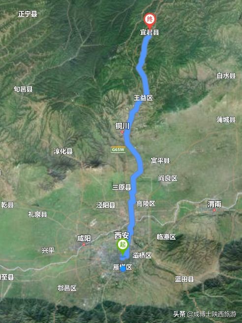 那一年哥踩着小轮车，吱吱呀呀骑过黄土高原：西安--宜君！