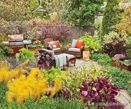 别墅庭院花园景观设计施工,别墅花园庭院布置效果图