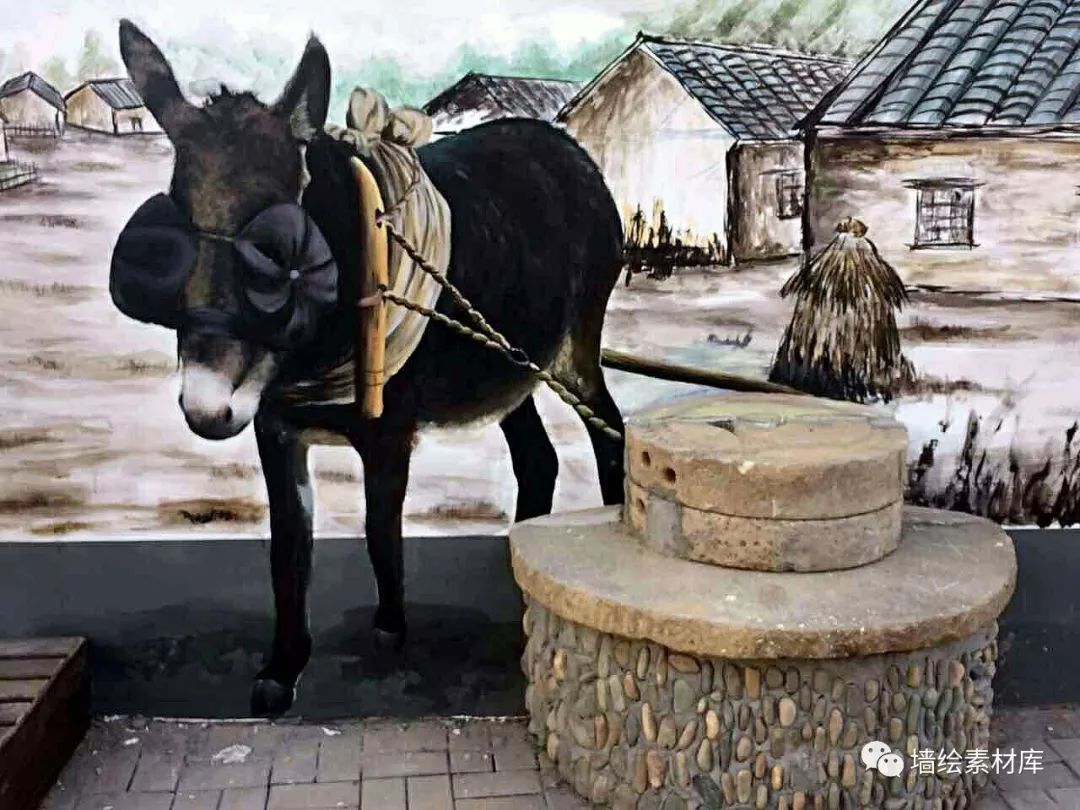 墙面创意3d绘画,动感3d瓷砖效果图