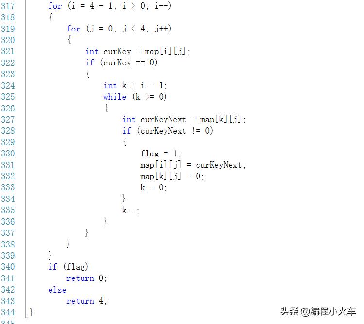 c语言2048游戏代码及详解,最简单的标准c语言游戏代码