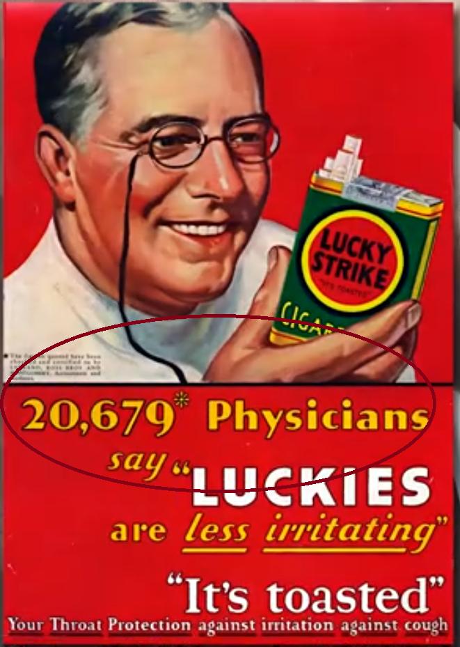 1950年的美国香烟广告,美国烟草广告和反烟草广告