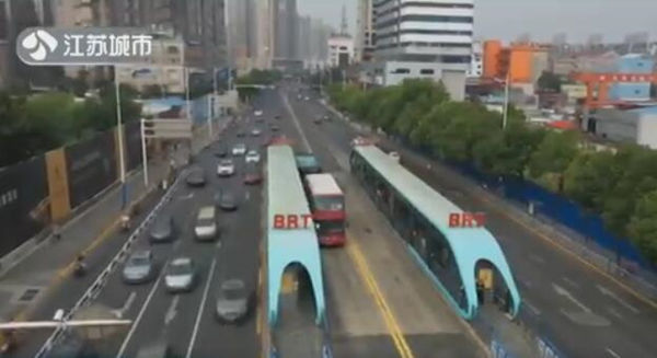 常州brt快速公交图片,常州BRT快速公交