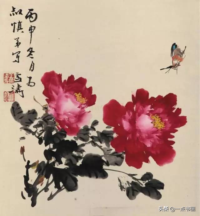 国色天香牡丹国画,牡丹怎样调色才能画出国色天香
