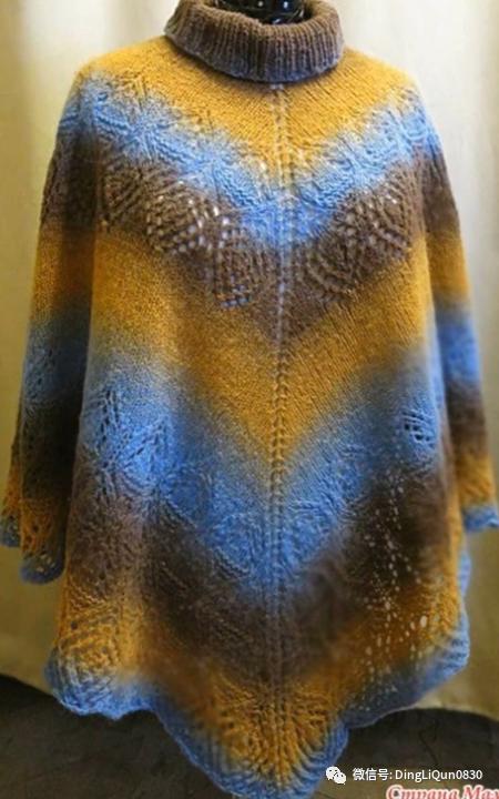 高档蕾丝钩花斗篷披肩防晒衣,针织披肩花样图片大全