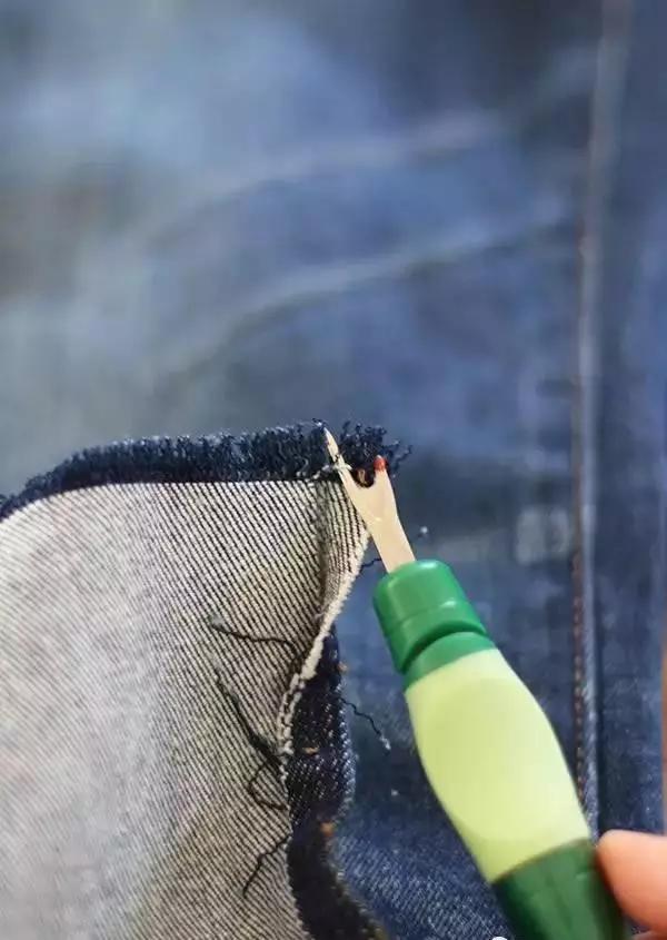 旧牛仔裤怎样改造流苏,家里面的废牛仔裤旧布料利用