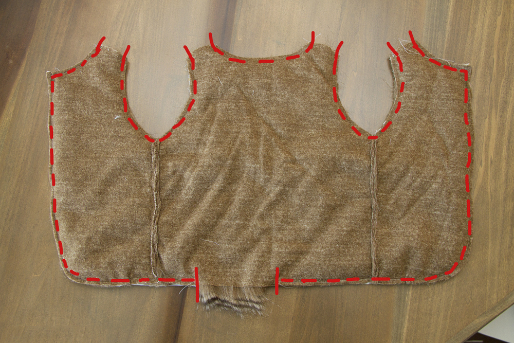 小背心裁剪与缝制入门,老年人背心的裁剪与缝制过程