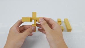 孔明锁六根锁的拼装方法,孔明锁圆形6根拼装法