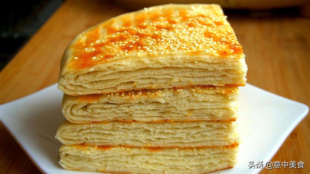 焦香千层饼油炸,发面饼北方