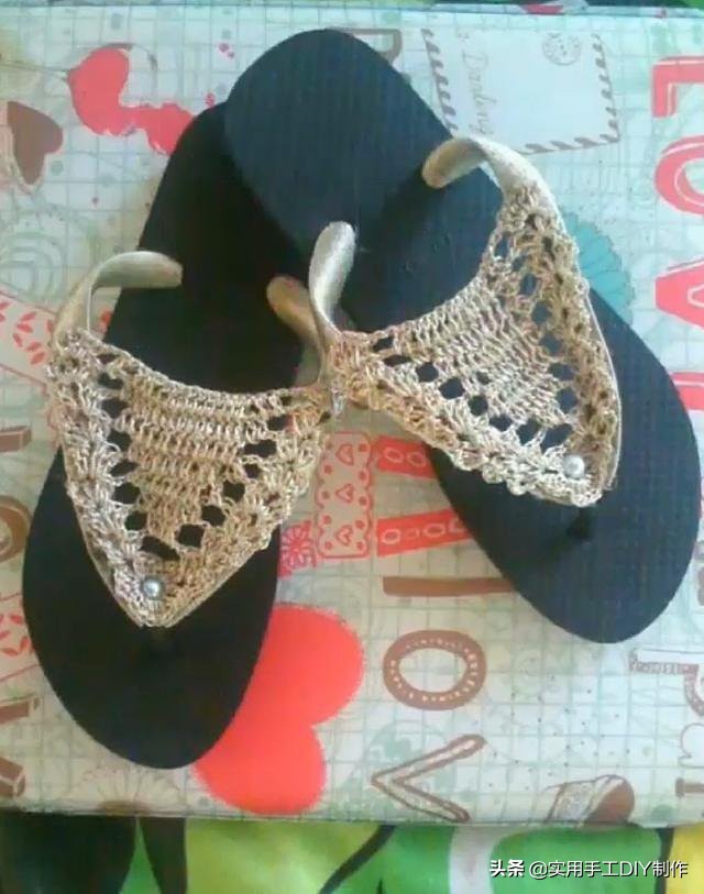 针织作品70款简约,手工针织凉鞋花样图
