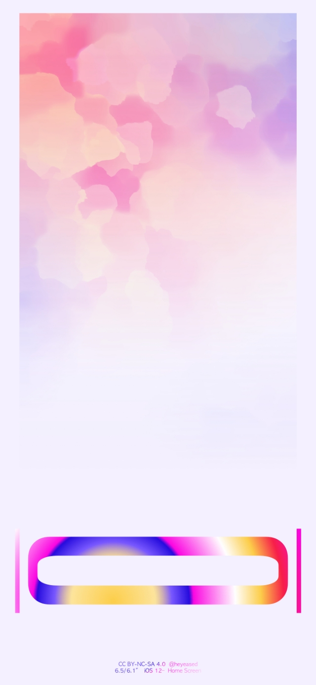 苹果12彩色边框壁纸,苹果手机壁纸主屏幕和锁屏套图