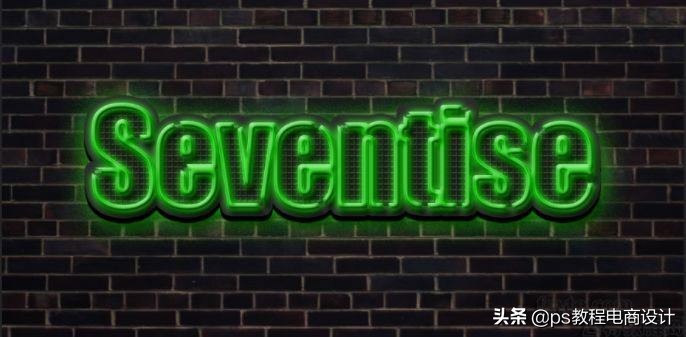 photoshop如何制作灯源,PS制作霓虹灯效果文字教程