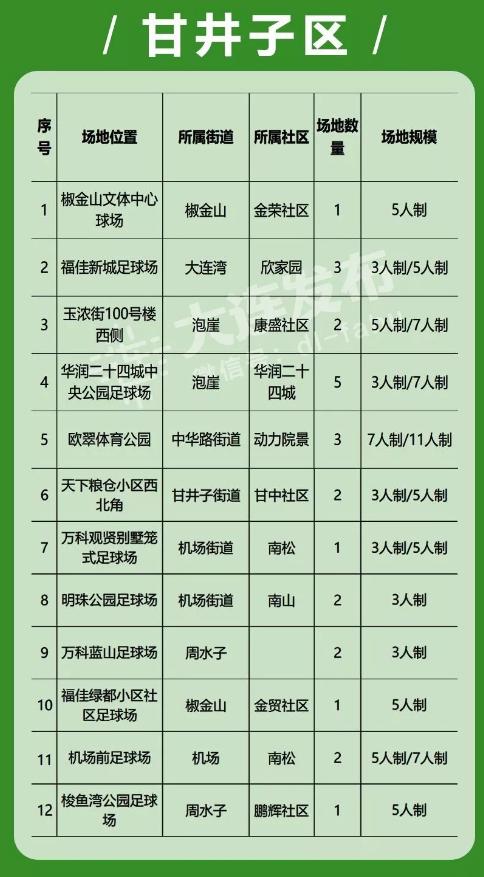 大连有多少块标准足球场,大连足球场建在什么位置