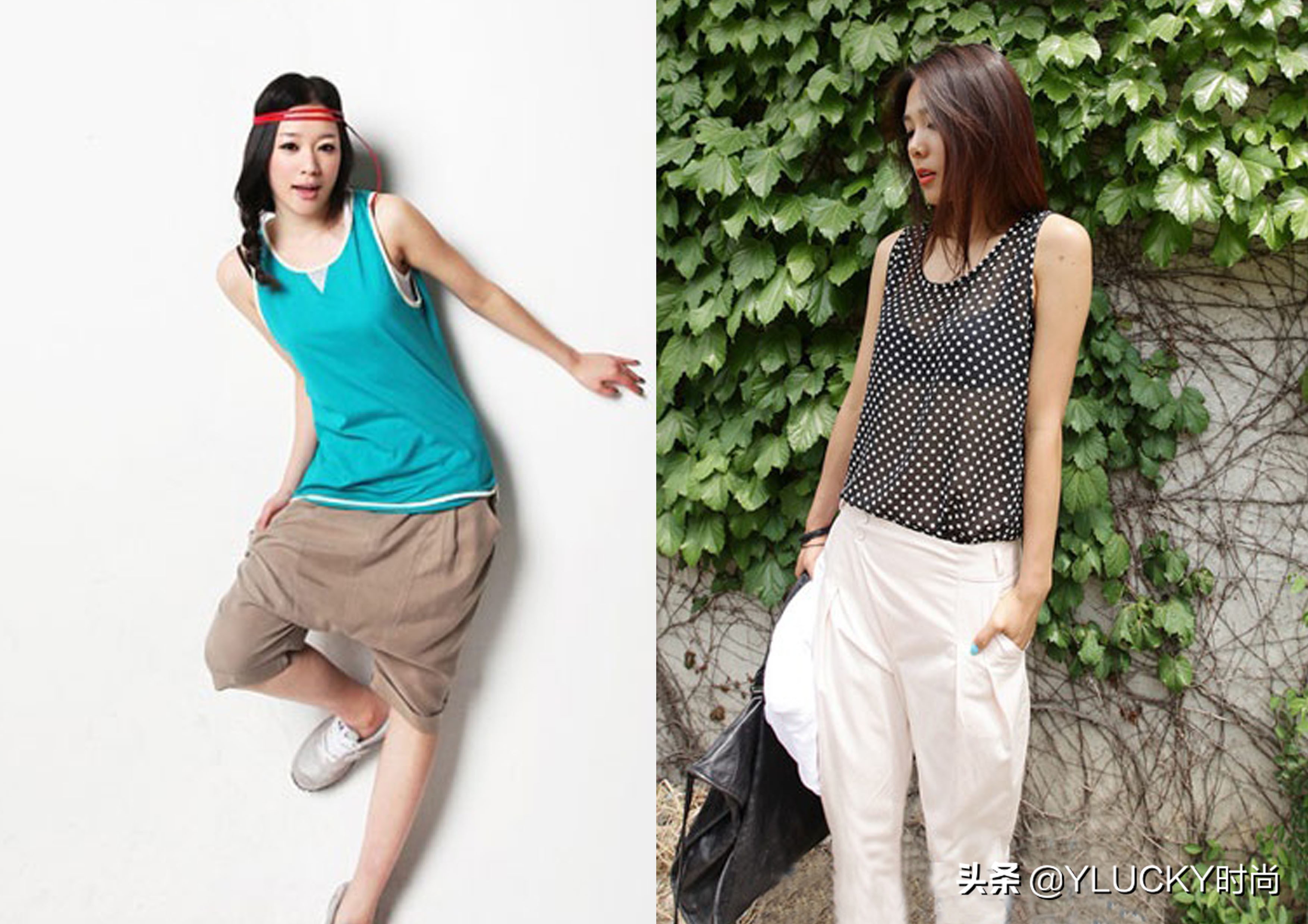 潮流高腰哈伦裤时尚垂直感,宽松哈伦裤要怎么穿才好看