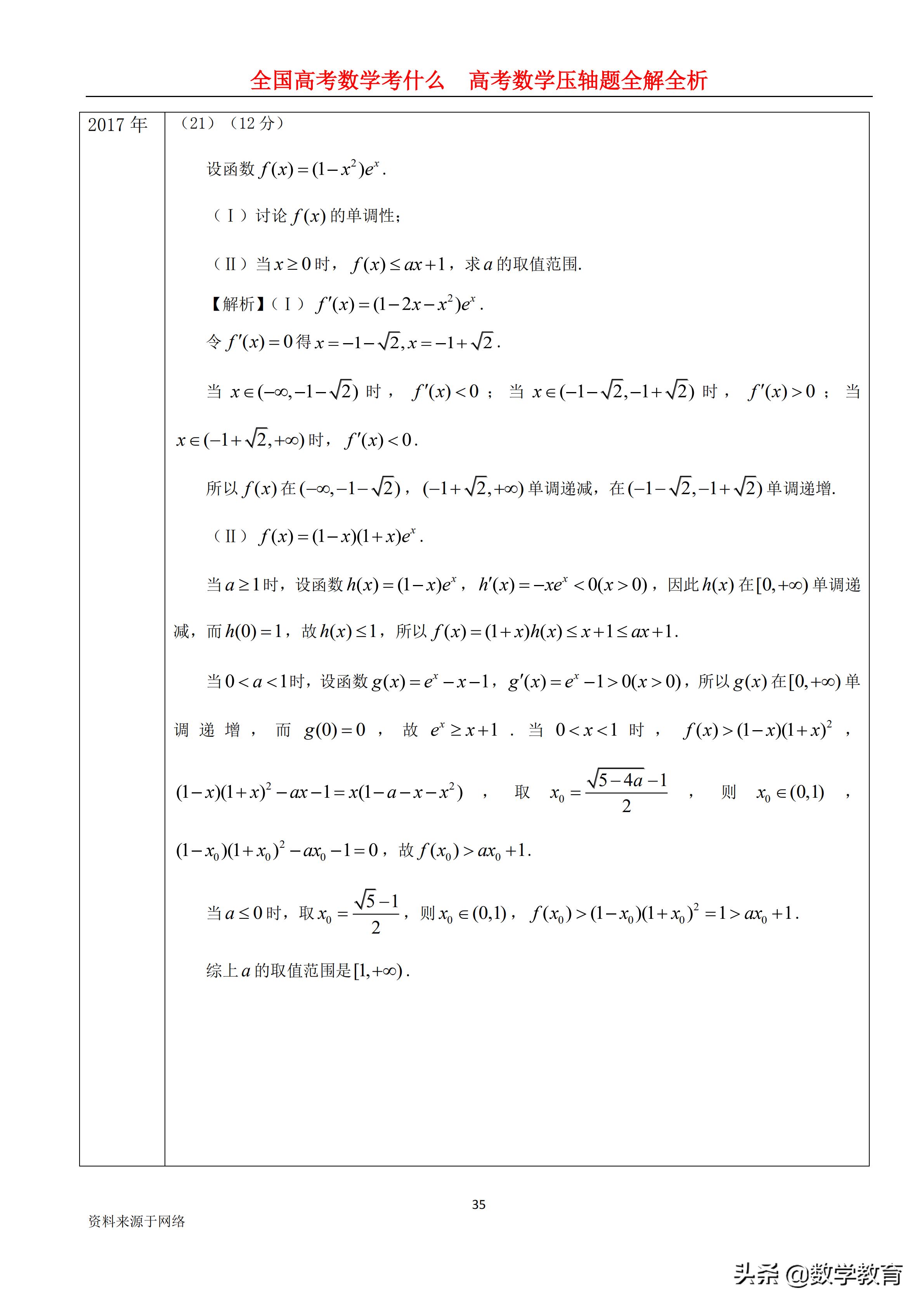 2019年高考全国1卷文科数学,2019年高考文科数学全国一卷讲解