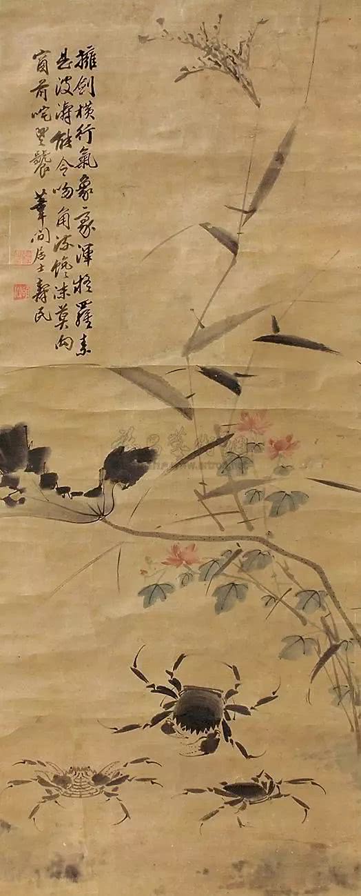 名家笔下的螃蟹诱人极了,中国名家笔下的螃蟹