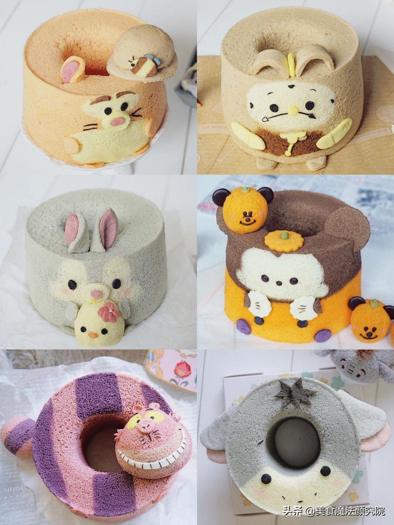 百变造型戚风蛋糕,百变小樱图案的蛋糕