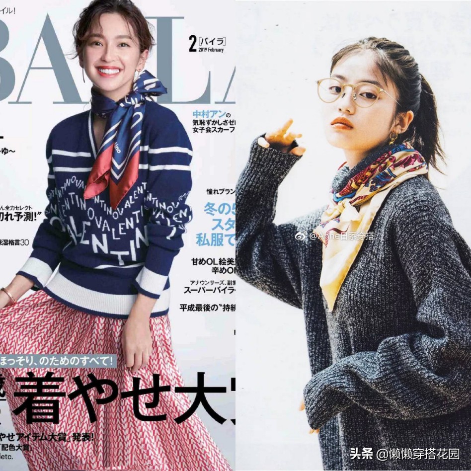 衬衣搭丝巾怎么穿出高级感,大丝巾搭配毛衣的方法穿出高级感