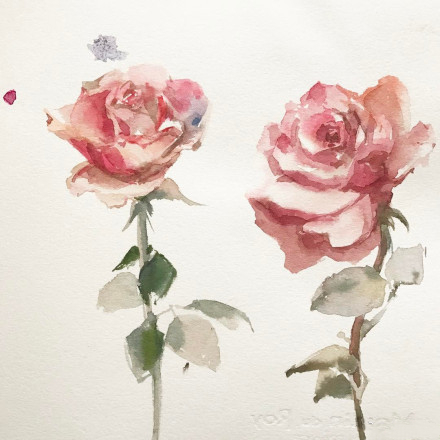 水彩表达情绪,水彩积极向上的画